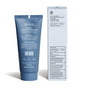A blue tube and a white box of before Whitening Purifying Toothpaste w/ Fluoride, Anti-Cavity are shown. The tube has active ingredients, warnings, and directions; the box highlights low abrasion, fluoride, and cruelty-free features.