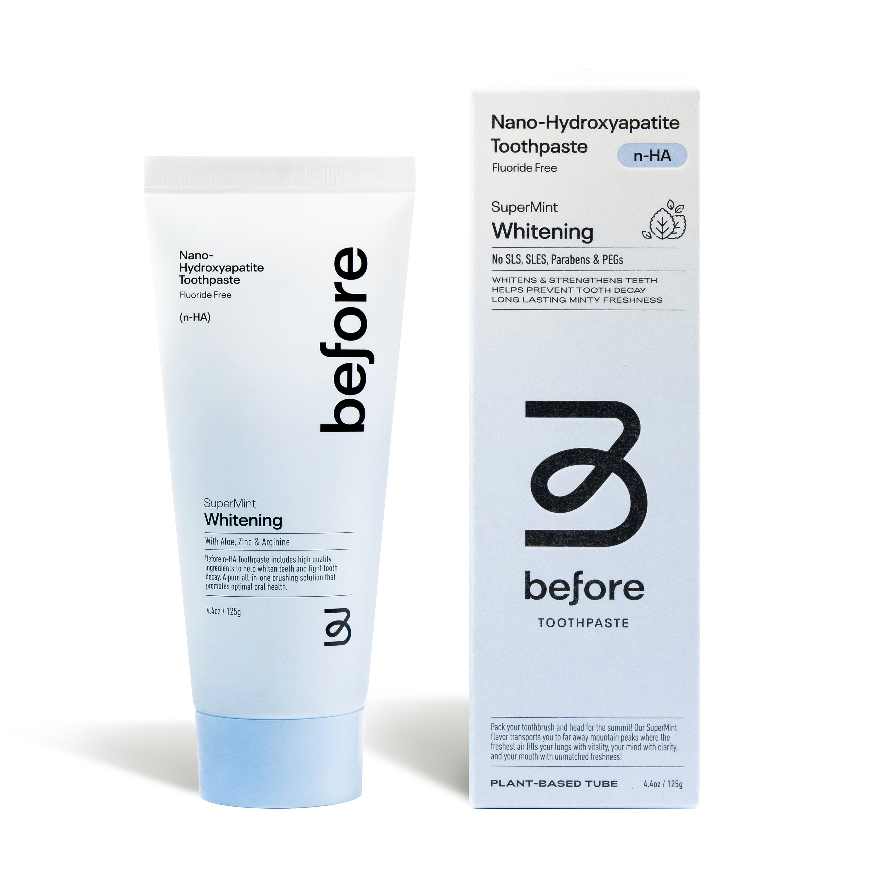 before n-HA Whitening Toothpaste Fluoride-Free - SuperMint | Grove ...
