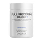 Full Spectrum Binder+ Capsules by Codeage come in a white bottle containing 90 vegetable capsules. This advanced formula includes key ingredients such as activated charcoal, bentonite clay, molybdenum, and chlorella.