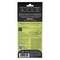 Back of Enviroscent Auto Air Freshener Stix package in black and green, featuring a long-lasting Black Vanilla & Mandarin scent, pet friendly, cruelty free, made from sustainable materials, usage instructions, and a QR code at the bottom.