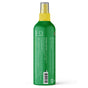 A green spray bottle of Badger Balm Anti-Bug Shake & Spray - Mosquito Repellent with a yellow cap is shown from the back, displaying white text listing ingredients and product details. The DEET-free bug spray’s label also features certification and recycling symbols near the bottom.
