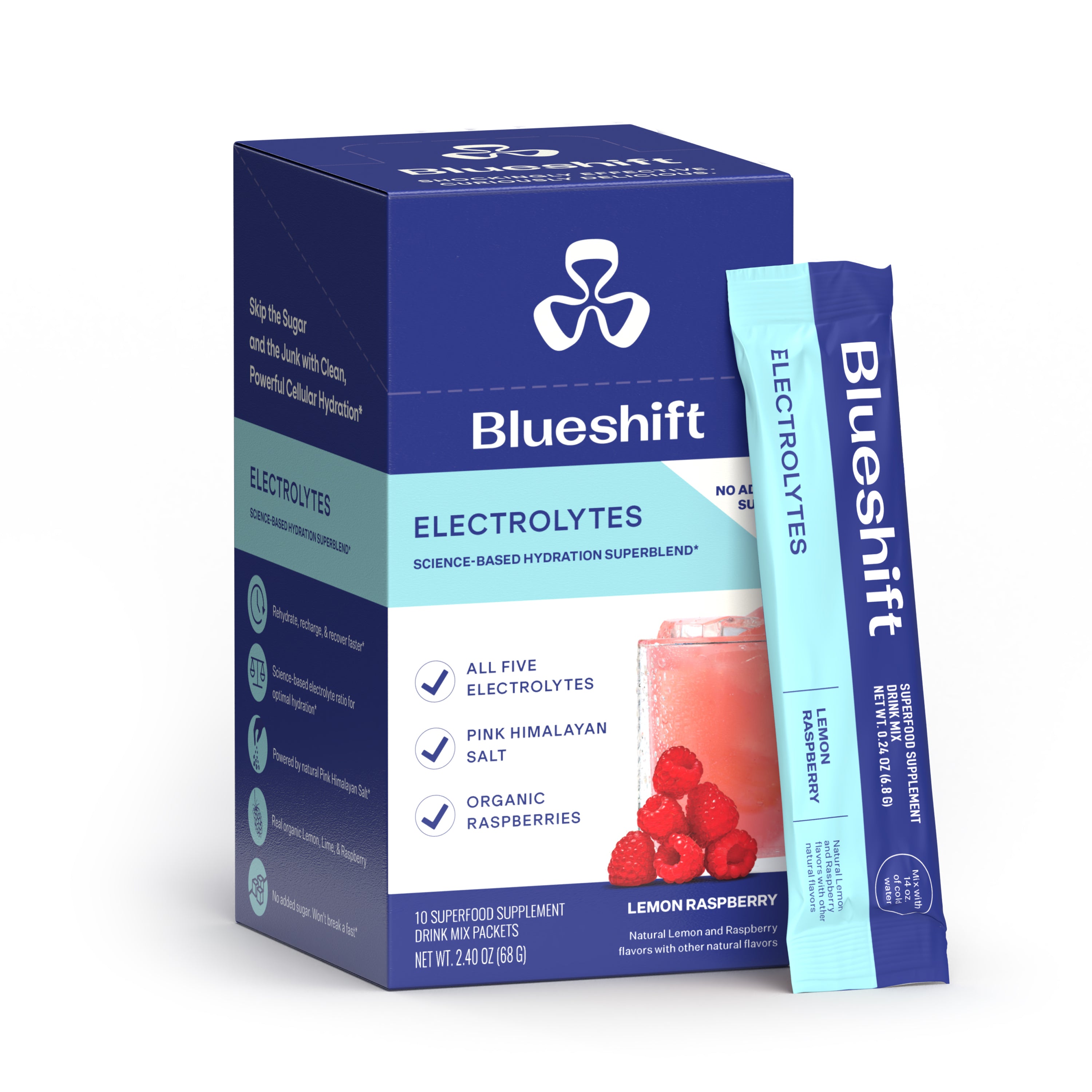 Blueshift Nutrition Electrolytes Drink Mix Powder Packets | Grove ...