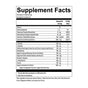 The Energy + Focus Supplement Facts label from Blueshift Nutrition lists serving size, calories, daily value percentages, and ingredients like caffeine, L-tyrosine, and Rhodiola root—ideal for anyone seeking an energy or focus-boosting nootropic drink.
