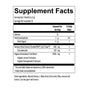 Blueshift Nutrition Turmeric Supplement Facts label shows serving size, calories, carbs, sugars, turmeric root extract, curcuminoids, and organic antioxidant fruit blend per serving—highlighting joint support. Other ingredients listed below.
