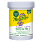 A 30-capsule bottle of MegaFood Baby & Me 2 - Prenatal Probiotic Plus Prebiotic, with a white and yellow label, supports gut health and immune function for mom and baby.