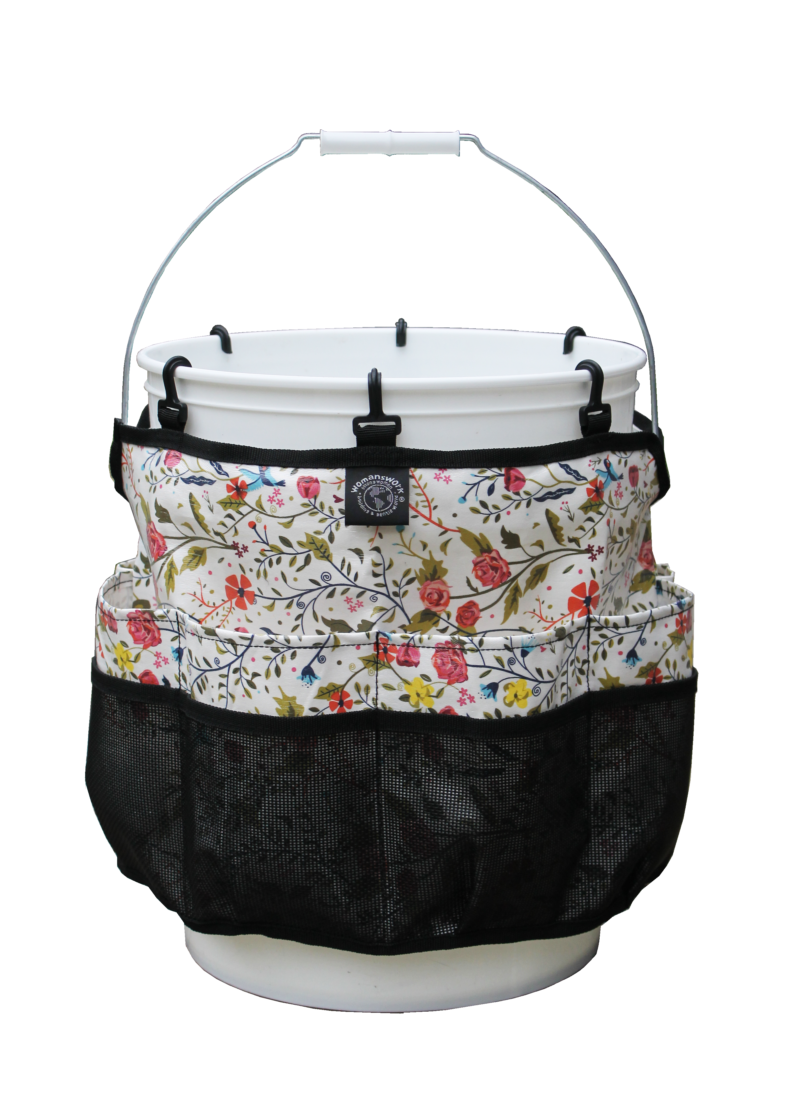 Womanswork Gardening Organizing Bucket Caddy - Green | Grove Collaborative