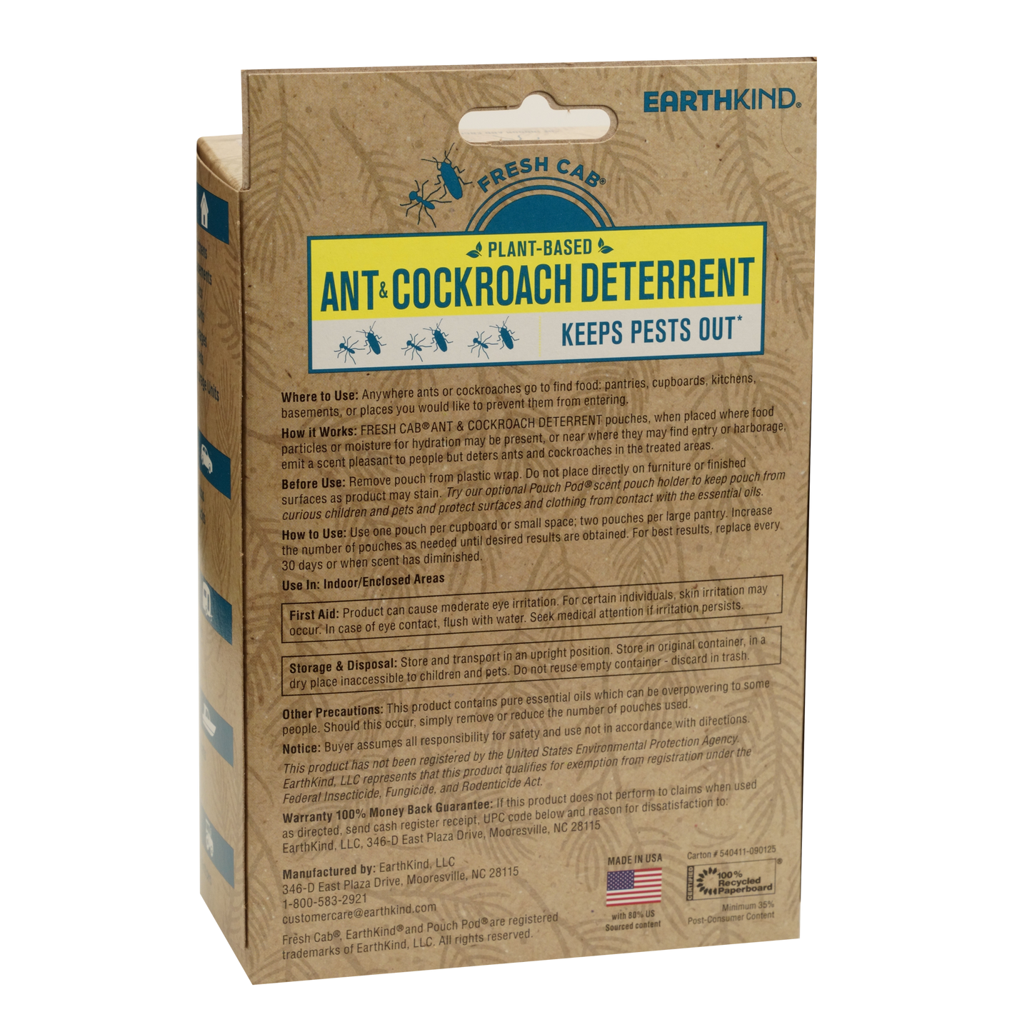 Earthkind Fresh Cab® Ant & Cockroach Deterrent - 2 pack | Grove