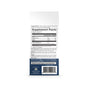 Back of Ancient Nutrition Creatine + Collagen Gel Packs showing supplement facts, suggested use, ingredients with creatine monohydrate for muscle recovery, barcode, and manufacturing info in black text on a white and blue background.