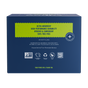 Caboo Fitness Dry Wipe comes in a blue box with a green label stating “Ultra Absorbent, High-Performance Durability, Hygienic & Convenient, 100% Tree Free.” Ideal as a bamboo gym cleansing wipe or for post-workout use; includes icons and certifications.