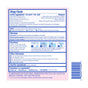 Drug facts label for Camilia® Bedtime 30 doses by Boiron lists active ingredients, teething relief uses, warnings, directions, and manufacturer details. Information appears in colored boxes on a light background.