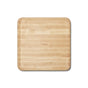A square, light-toned Caraway Edge-Grain Wood Prep & Serve Butcher Block, 12