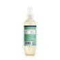 A spray bottle with a white pump and translucent liquid, shown from the back. The label includes tips, cautions, ingredient information, and a barcode at the bottom.