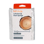 A package of Full Circle Cellulose Plant Sponges with an orange label, tree ring graphic, and notes like "Everyday Gentle," "Made from plants and cotton," "Plant-based wrapper," and a non-toxic sponge design.