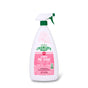 A white spray bottle of Charlie's Soap Laundry Pre-Spray Stain Remover with a green nozzle and pink label is shown on a white background. The label highlights its cleaning power and effectiveness for fabric stain removal.
