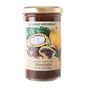 A 12 oz (340 g) glass jar of Savannah Bee Company Whipped Honey with Chocolate features wildflower honey and fair-trade cocoa powder, gold lid, and label art of cocoa pods and beans.