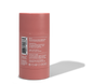 A pink cylindrical stick of Cleo & Coco Extra Strength Deodorant stands upright on a white background, featuring an aluminum-free label with odor-fighting ingredients, usage directions, barcode, and cruelty-free, vegan, and recycling symbols.