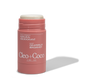 A pink tube of Cleo & Coco Extra Strength Deodorant in Grapefruit Bergamot, cap off to show the aluminum-free stick. The label displays product details and odor-fighting ingredients in white text.