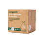 A brown box labeled Compostic 13 Gallon Home Compostable Trash Bags, featuring green and white text and an Im extra strong! illustration. Contains 100 extra strong bags—ideal for eco-friendly storage.