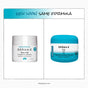 Two jars of Derma E Scar Gel—one with the old packaging, one with the new—are placed side by side. Both display Panthenol and Allantoin as the key ingredients for effective scar treatment. Above them, text says “New Look! Same Formula.” Set against a white background, this product is ideal for improving the appearance of scars with every use.
