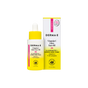 A 1 fl oz bottle and box of Derma E Vitamin C Glow Oil, in yellow and white packaging with pink accents, labeled as an illuminating and brightening face oil formulated with vitamin C and a 7-oil complex to even skin tone and promote glowing skin.