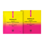 Two packages of Derma E Vitamin C Hydro Gel Patches with a yellow-to-pink gradient design and the product name are shown on a white background. The packaging includes descriptions highlighting the brightening effects and reduction of undereye puffiness and dark circles with vitamin C and caffeine.