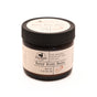 Hearth and Homestead Baby Bum Balm comes in a 2 oz (56.7 g) jar with a beige label and black lid. Made with grassfed tallow and herb infusion, this natural balm helps soothe diaper rash gently.