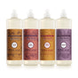 The Mrs. Meyer's Fall Dish Soap Collection includes four bottles with nature-themed labels and clear push-top caps in limited edition scents: Acorn Spice, Fall Leaves, Apple Cider, and Elderberry.