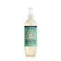 Mrs. Meyers Dog No-Rinse Shampoo in Sweet Pea & Caramel scent refreshes, revitalizes, and adds shine to your dogs fur. The 8 fl oz bottle has a convenient spray nozzle and a light blue label displaying the product name.