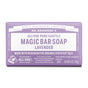 Dr. Bronners Pure-Castile Bar Soap in Lavender is made with organic oils, including hemp seed oil, and is ideal for face and hands. Each bar weighs 5 oz (140 g).