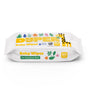 DYPER Baby Wipes for Sensitive Skin come in a 60-wipe pack with white packaging featuring colorful flowers and a giraffe. Made with 99% water, these hypoallergenic wipes are gentle for delicate, sensitive skin.