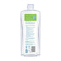 Back label of an ECOS Dish Soap Liquid bottle, showing ten ingredients, usage instructions, a QR code, and recycling information for this pear-scented gentle formula.