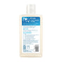 Back label of a clear plastic bottle of ECOS Dishwasher Rinse Aid Lemon, featuring directions, an ingredient list with lemon oil, a barcode, and environmental certification icons.