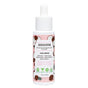 A white bottle of Everyday For Future Moisturizing Face Serum with Hyaluronic Acid features a dropper cap, cartoon coconuts, pink label, and green eco-certification symbols. Text highlights hydration for dry skin from coconut and hyaluronic acid.