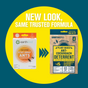 Two EarthKind Stay Away® Ant & Roach Deterrent packages appear side by side—old design on the left, new look on the right. Bold text above says: NEW LOOK, SAME TRUSTED FORMULA in botanical pest control.