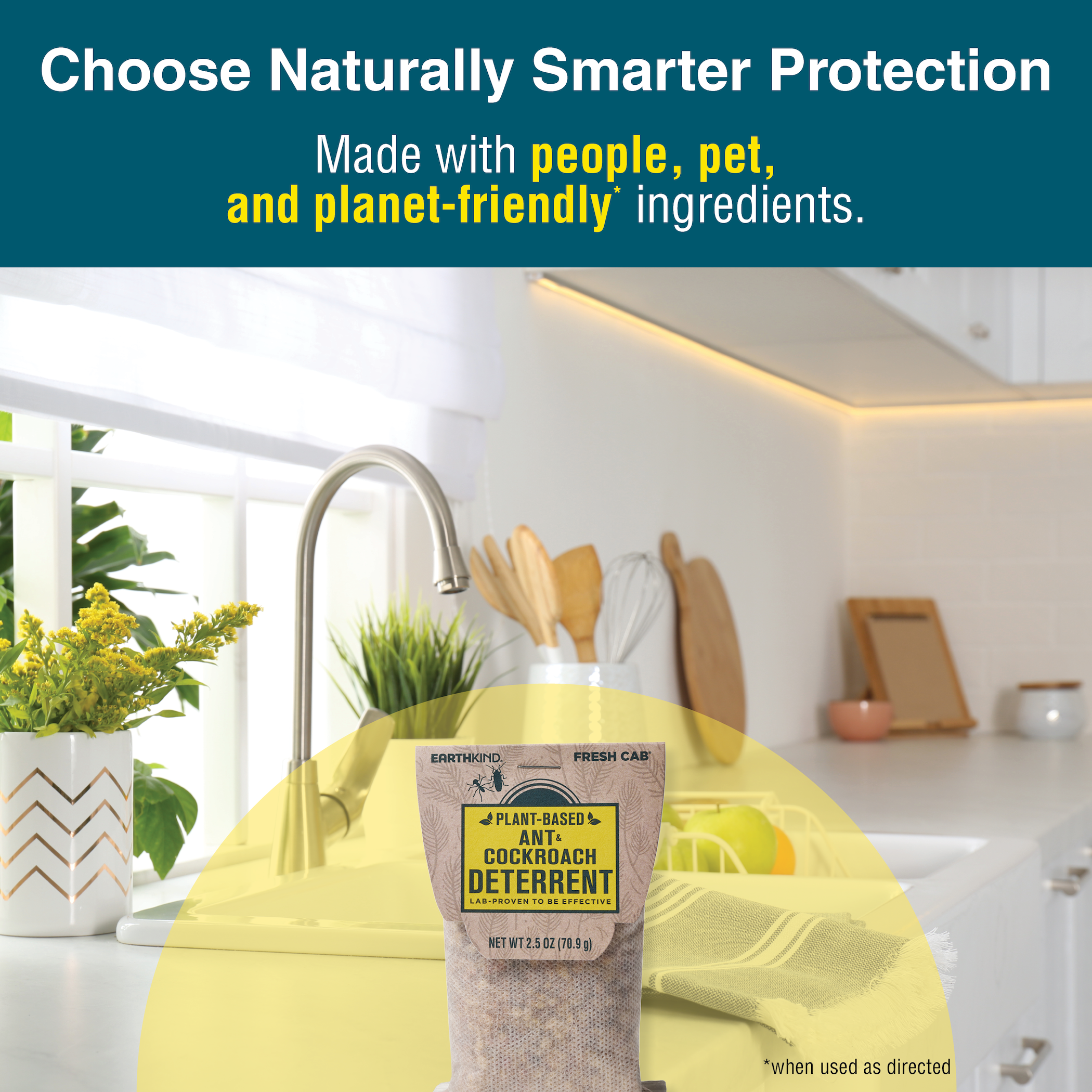 Earthkind Fresh Cab® Ant & Cockroach Deterrent - 2 pack | Grove