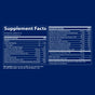 The Power Pak Supplement Facts label by Trace Minerals is shown on a blue background with white text, detailing vitamins, minerals, vitamin C for immune support, and electrolyte drink benefits in organized sections.