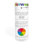 A cylindrical white container labeled Elseware Unplug holds 6 jars of Eco-Dough—plant-based, non-toxic play dough for ages 3+—and includes a color wheel chart about primary and secondary colors.