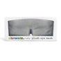 A gray Plush Eye Mask with a nose cutout and light-blocking design from Elseware Unplug, shown in colorful branded packaging on a white background.