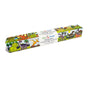 A rectangular box labeled Coloring Scroll by Elseware Unplug displays vibrant dinosaur and prehistoric illustrations. Inside, a perforated roll of coloring paper offers easy, mess-free creative fun. The box is shown on a white background.