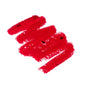 Ere Perez Coco Crayon Lipstick is shown in vibrant, thick red swatches on a white background, highlighting its creamy and hydrating texture.