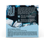 Back of Every Man Jack Cold Plunge Bar Soap box featuring blue, icy graphics and text about its Glacier Bay-inspired scent—uplifting mint, cypress, and glacial clay—along with natural ingredients and a complete ingredient list.