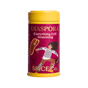 A yellow can of Diaspora Spice Co. Everything Grill Seasoning, made with single-origin spices from regenerative farms, featuring an illustration of a person grilling steak on the label.