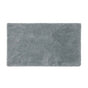 The Shag Organic Bath Rug by Coyuchi, shown in a soft gray and rectangular shape against a plain white background, features a plush and fluffy texture that exudes comfort and warmth—making it an ideal choice for everyday luxury in your bathroom.