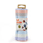 The Full Circle Tidy Dish Cloths 3pk features eco-friendly white cloths with green, blue, and orange stripes in branded packaging, displaying colorful dishes on the label.