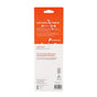 Back packaging of Full Circle’s Little Sipper Drinkware Cleaning Brush Set features orange and white sections with text on eco-friendly materials, Plastic Bank partnership, cleaning instructions, certifications, and company info. Only text and logos appear.