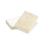 Two Heavy Duty Coconut Scrubber Sponges by Full Circle, with a rough, fibrous texture, are stacked slightly overlapping on a white background, making them ideal for tough cleaning tasks.