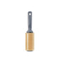 The Full Circle Clean Ocean Lint Roller features a gray handle made from recycled fishing nets and a roll of brown adhesive paper, shown against a plain white background.