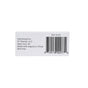 A white label with a barcode, code, and text: “Distributed by Full Circle Brands, New York, NY. Made with dignity in China. BPA-free eco-friendly Soma Glass Travel Straw - Teal.”.