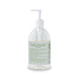 A clear plastic pump bottle of Rebel Green Fresh & Clean Hand Soap features a green and white label and ingredient list, formulated to support your skin’s natural moisture barrier for gentle, nourishing cleansing.
