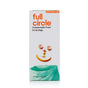 The Full Circle Compostable Food Scrap Bags - 4-Gallon box features a smiling face made of food scraps and eggshells, displays a green bag at the bottom, and contains 25 eco-friendly compostable bags.